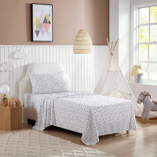 Vista 10 de Eddie Bauer Kids - Sábanas de tamaño individual, ropa de cama resistente a manchas para niños pequeños con fundas de almohada a juego, súper suave