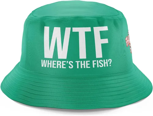 Vista 9 de Regalos de pesca para hombres, WTF Wheres The Fish, divertido sombrero de pesca, sombrero de pescador, sombrero de sol para pesca