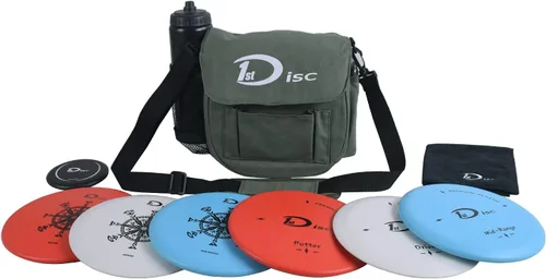 Vista 2 de Juego de golf de disco,Juego de arranque de golf de disco con 6 discos,1 mini marcador,1 toalla,1 bolsa de transporte