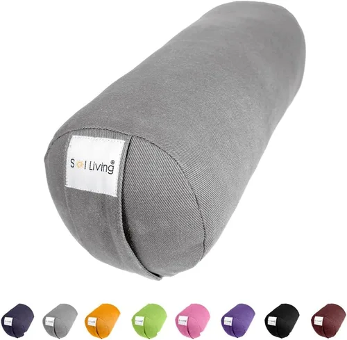Vista 95 de Sol Living Almohada de yoga rectangular para meditación, accesorios de meditación de algodón, almohada de meditación restaurativa de yoga, almohada