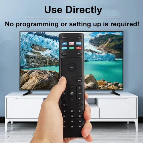 Vista 3 de 2 paquetes XRT136 reemplazados de control remoto sin reloj para VIZIO Smart TV D-Series M-Series P-Series V con VUDU Netflix PrimeVideo Xumo Hulu