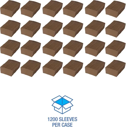 Vista 2 de Boardwalk Fundas para tazas, 1,200 unidades, se adapta a vasos calientes de 10 oz a 20 onzas, Kraft Protege las manos del calor del café caliente