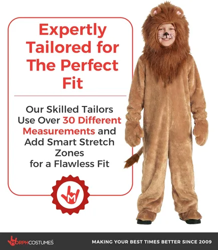 Vista 4 de Morph Disfraz de león para niños, disfraces de Halloween para niños