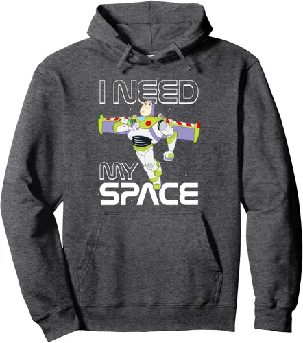 Vista 4 de Disney Pixar Toy Story Buzz Lightyear I Need My Space - Sudadera con capucha, Negro, S