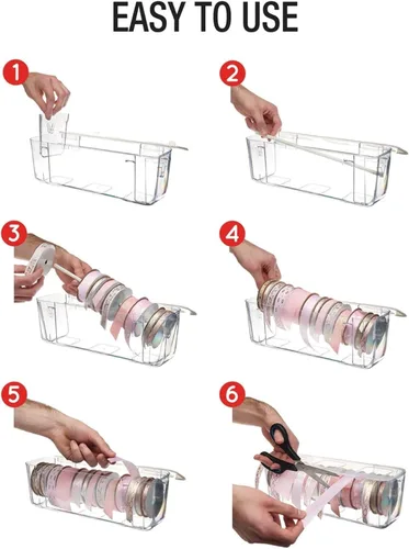 Vista 8 de Dispensador de cinta Deflecto, transparente