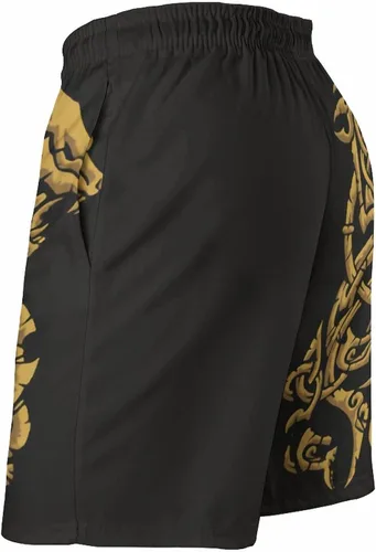 Vista 2 de Símbolo vikingo Fenrir Wolf Mitología nórdica Hombre Verano de secado rápido Traje de baño Casual Board Shorts Ropa de playa para niños y hombres