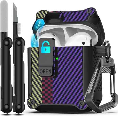 Vista 27 de RFUNGUANGO Fundas protectoras para Airpods de 2ª y 1ª generación, color 2º -Blanco