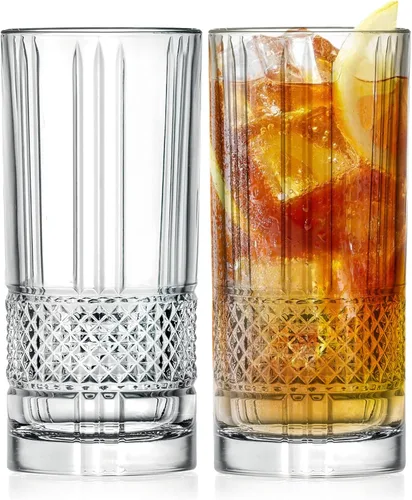 Vista 8 de Barski Flauta de tostado, champán, flautas, juego de 6 vasos de cristal de flauta, copas de brindis de boda, vidrio con diseño de borde grueso, 6