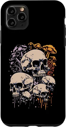 Vista 11 de iPhone 15 Shrooming Skull Fungi Mycology Hunter - Mushrooming Mushroom Case