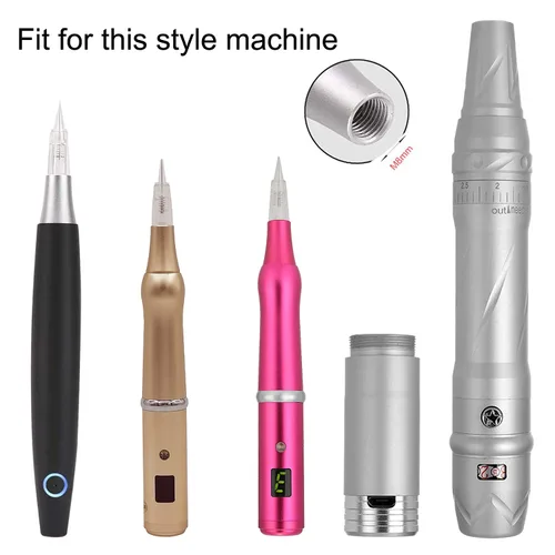 Vista 4 de Tatuaje Maquillaje Permanente Máquina Pluma Agujas Suministros (10pcs/Set) P-J094 (1P/1R)