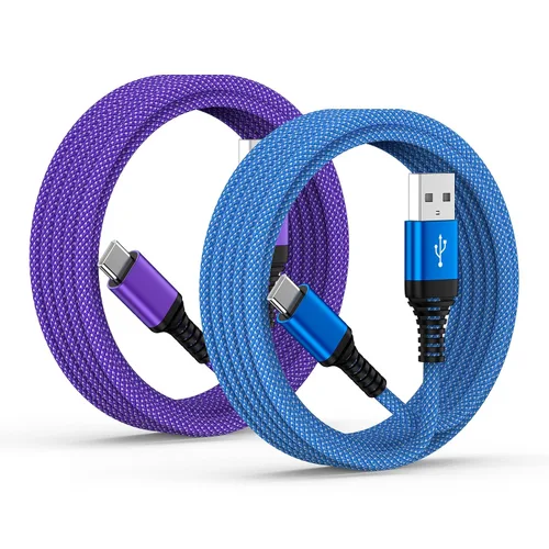 Vista 8 de Cable de carga rápida para Samsung Galaxy S26 Ultra A17 Z Fold7 Z Flip7 FE S25 Edge S25 S25+ A36 A16 5G S24, cable de carga Android de 6 pies tipo
