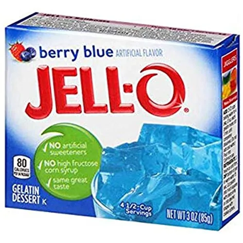 Vista 22 de Jell-O Postre de gelatina sin azúcar, plátano fresa (paquete de 4)