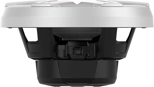 Vista 4 de Rockford Fosgate M2D2-10I Color Optix 10" DVC 2-Ohm Infinite Baffle Multicolor LED Iluminado Subwoofer Marino - Blanco/Acero inoxidable