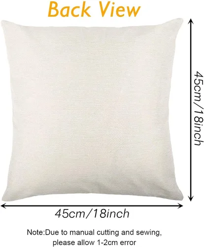 Vista 7 de Aoomzoon Juego de 4 fundas de almohada de 18 x 18 pulgadas, modernas fundas de almohada decorativas geométricas bohemias y de lino de algodón