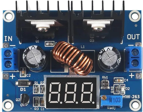 Vista 2 de Módulo regulador de voltaje XL4016 XL4016E1 DC 4-40V 8A reductor regulador convertidor digital PWM ajustable con pantalla LED
