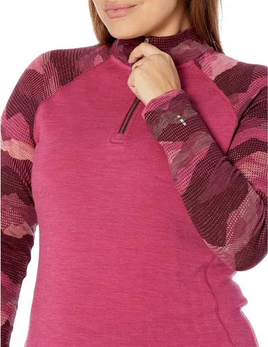 Vista 3 de Smartwool Capa base de lana merino térmica clásica para mujer talla grande cremallera de un cuarto ajuste delgado