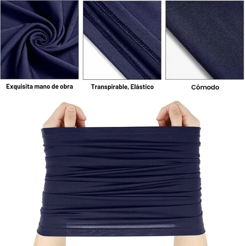 Vista 5 de Geyoga 6 piezas de protección UV para el verano, polaina de cuello refrescante, ropa para la cara, polaina para cuello, bufanda, protector solar