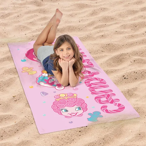Vista 2 de Northwest Candyland Candy Heads - Toalla de playa de microfibra, de secado rápido, suave y absorbente, ligera, esencial de viaje para piscina