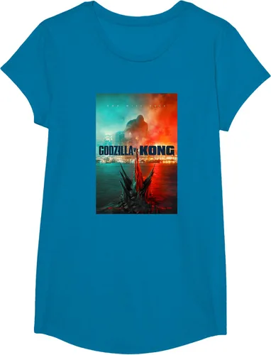 Vista 30 de Godzilla vs Kong - Camiseta oficial con póster, Negro