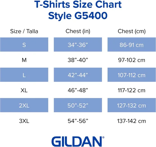 Vista 5 de Gildan Camiseta de manga larga de algodón pesado para adultos, estilo G5400, paquete de 2