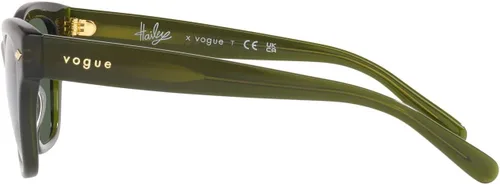 Vista 5 de Vogue Eyewear Woman Sunglasses Opal Green Frame, Dark Green Lenses, 51MM