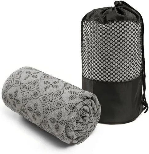 Vista 4 de Toalla de yoga, toalla de esterilla de yoga caliente - Absorbe el sudor antideslizante para yoga caliente, pilates y entrenamiento, 24 x 72 pulgadas