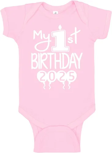 Vista 31 de Reaxion Traje de cuerpo entero hecho a mano para bebé niño y niña, mi primer cumpleaños 2024