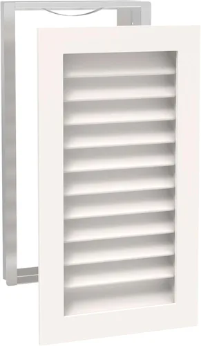 Vista 13 de Worth Home Products - Rejilla de retorno de CA de lujo de 12 pulgadas de ancho x 12 pulgadas de alto x 3 pulgadas de profundidad solo para paredes