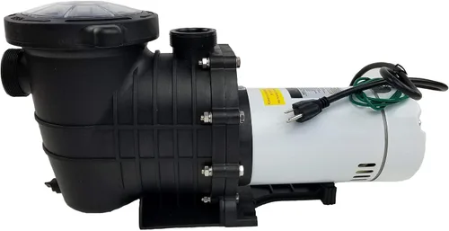 Vista 2 de WHITE LABEL Bomba de piscina en tierra - 110-120V/220-240V, 1.5HP, 110GPM, enchufe de pared