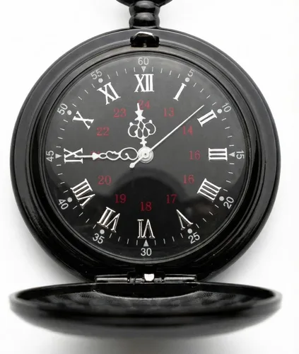 Vista 2 de Reloj de Bolsillo Grabado para Marido o Novio - Te Amaré Hasta el Fin de los Tiempos