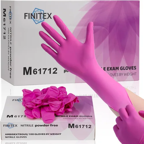 Vista 10 de FINITEX Nitrile Disposable Latex-Free Gloves - 3.5mil 100/1000PCS Powder-Free Latex Free Cleaning Medical Exam Food Gloves