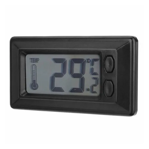 Vista 5 de Mini Coche Digital Interior Pantalla LCD Medidor de Temperatura Termómetro Negro