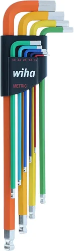 Vista 5 de Wiha 66979 Juego de 35 piezas de bandeja de llaves ErgoStar en forma de L - Hex métrico, Hex SAE, Torx