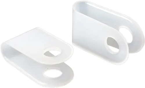Vista 9 de 200 Uds. de nylon blanco tipo R abrazadera de cable sujetador de 1/2 pulgada clips de alambre de plástico abrazaderas surtido para conducto de cable