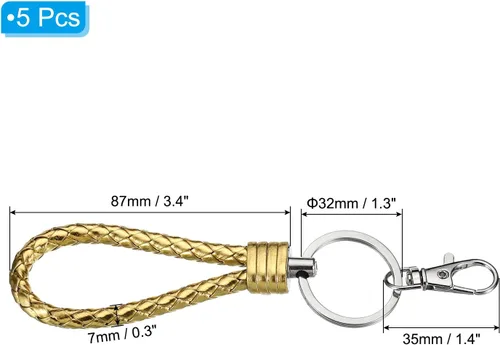 Vista 2 de PATIKIL Llaveros de pulsera, llavero con correa de mano para llaves