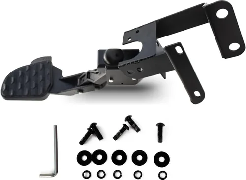 Vista 5 de Escalón de Cama de Camión Retráctil para Parachoques Trasero Compatible con F150 2015-2023, Escalón Plegable para Portón Trasero con Revestimientos