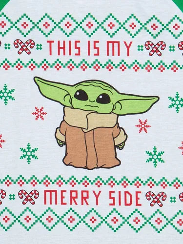 Vista 3 de Conjunto de pijama de 2 piezas Yoda This Is My Merry Side