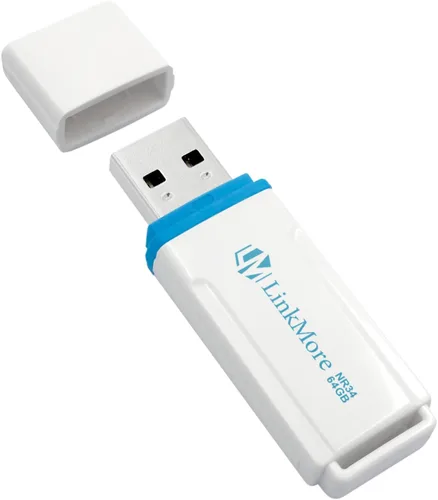 Vista 10 de LinkMore Unidad flash USB 3.2 de 64 GB EJECT32, velocidad de lectura de hasta 100 MB/s, diseño retráctil