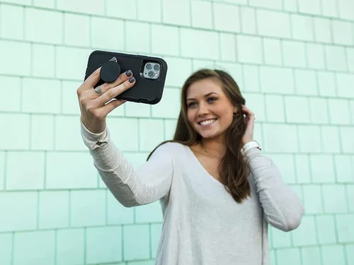 Vista 6 de OtterBox + Pop Defender Series - Funda para iPhone 11 y iPhone XR, diseño no minorista, color negro