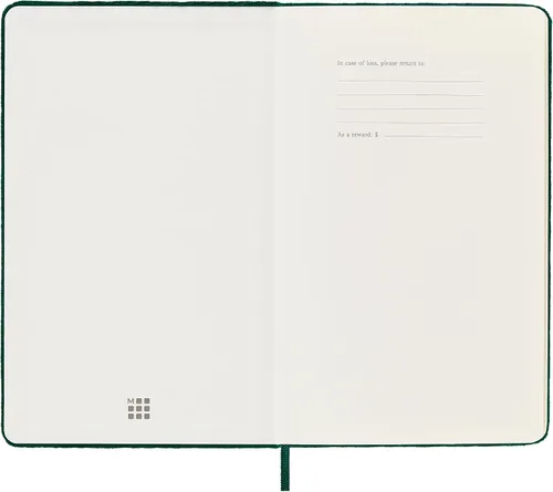 Vista 6 de Moleskine Cuaderno de terciopelo de edición limitada, grande, a rayas, caja verde (5 x 8.25)