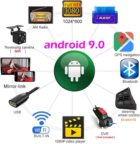 Vista 3 de 9 pulgadas Android 9.0 IPS pantalla coche estéreo radio navegación GPS para Isuzu DMAX 2007-2011 unidad principal Bluetooth reproductor multimedia