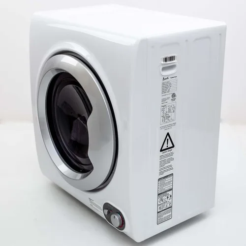 Vista 4 de Avanti Secadora de ropa compacta y portátil de carga frontal para lavandería, ajustes de secado automático y temporizado, antiarrugas, capacidad