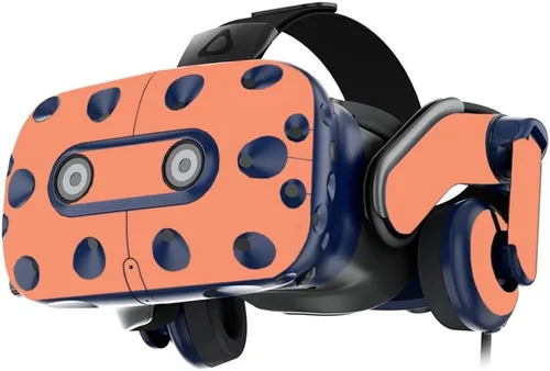 Vista 18 de MightySkins Skin compatible con los auriculares HTC VIVE Pro VR - Azul claro sólido Funda protectora de vinilo duradera y única Fácil de Azul
