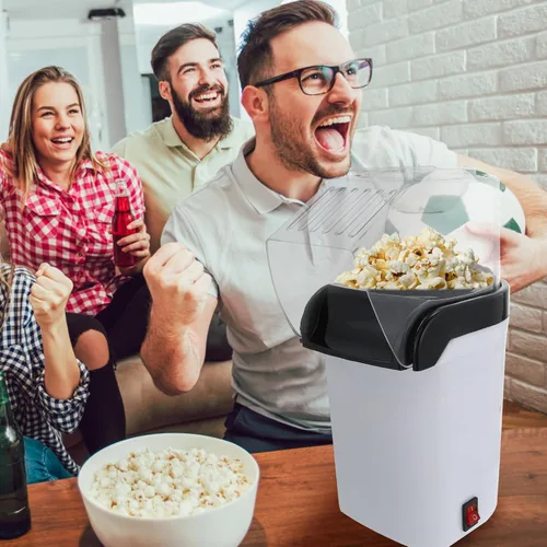 Vista 7 de Automatic Small Popcorn Machine 110v Home Popcorn Maker Abs Plastic Compact Design for Kitchen Use with US Plug
