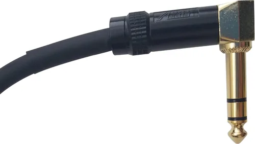 Vista 3 de Audio 2000s 1/4" TRS ángulo recto a XLR macho 3 pies cable de audio E14103