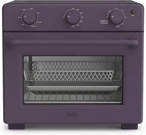 Vista 11 de bella Horno tostador Air Fry, 7 opciones de cocción preestablecidas, bandejas revestidas EverGood aptas para lavavajillas incluidas, apagado