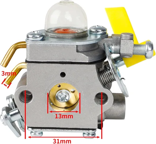 Vista 5 de HUZTL CS26 Carburador para Ryobi Homelite SS26 SS30 CS30 25cc 26cc 30cc Podadora Soplador Desbrozadora Piezas 308054043 308054013 308054003