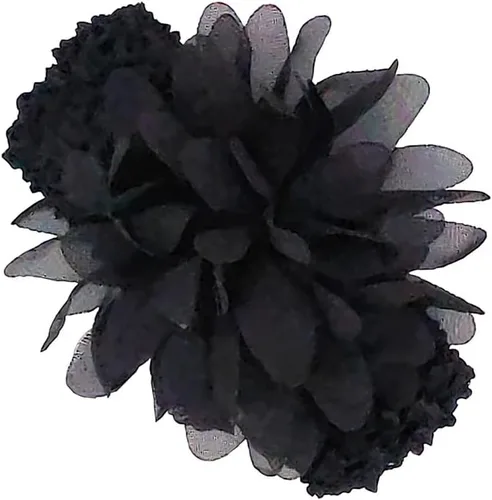 Vista 4 de Niyage Conjunto de ropa para bebé niña con flores, enterito con tutú, bodysuit para fiesta Vestido floral-negro