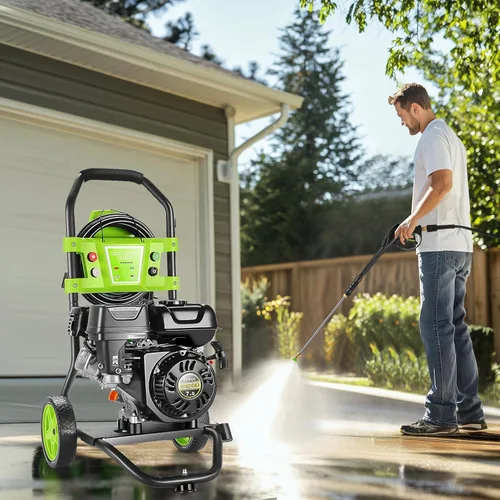 Vista 7 de Lavadora a presión de gas 4200PSI, lavadora portátil del poder del motor