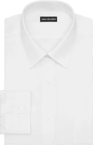 Vista 3 de Van Heusen - Camisa de vestir para hombre, de popelina ajustada lisa